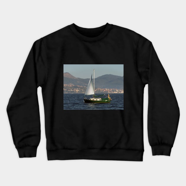 sailboat Crewneck Sweatshirt by luilli